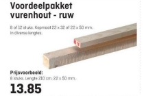 voordeelpakket vurenhout ruw nu eur13 85 per stuk