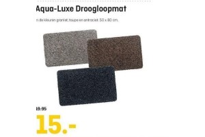 aqua luxe droogloopmat