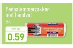 pedaalemmerzakken met handvat