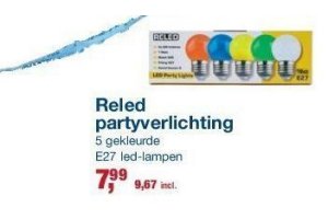 reled partyverlichting nu eur7 99 per stuk