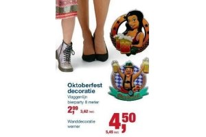 oktoberfest decoratie nu eur4 50 per stuk