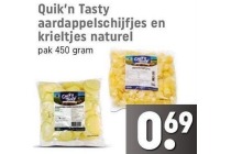 quik n tasty aardappelschijfjes en krieltjes naturel