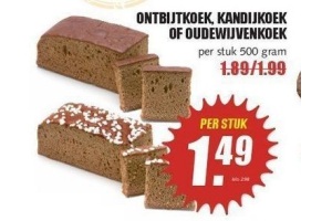 ontbijtkoek kandijkoek of oudewijvenkoek