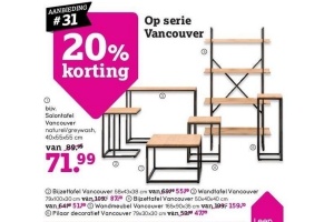 20 korting op de gehele vancouver serie