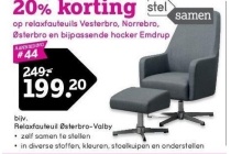 20 korting op relaxfauteuils vesterbro norrebro osterbro en emdrup hocker