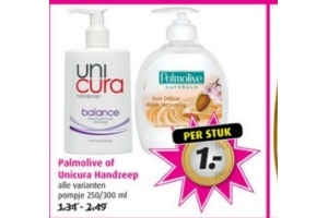 palmolive of unicura handzeep