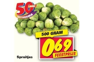 spruitjes 500 gram
