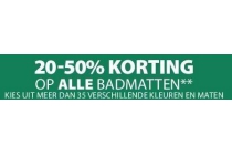 20 50 korting op alle badmatten