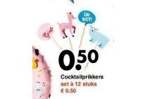 cocktailprikkers nu voor eur0 50