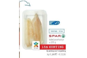 spar kabeljauwhaasje