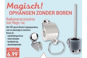 badkameraccessoires met magic loc