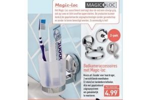 badkameraccessoires met magic loc