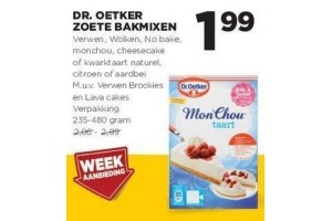 dr oetker zoete bakmixen