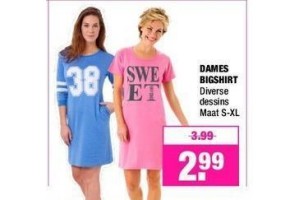 dames bigshirt