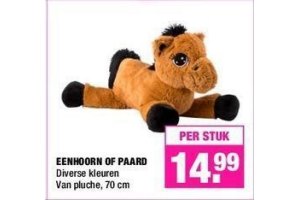 pluche eenhoorn of paard