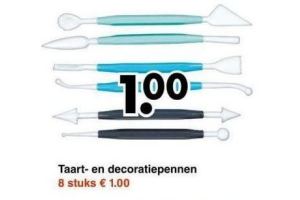 taart en decoratiepennen