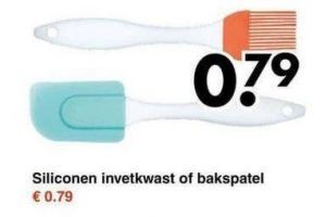 siliconen invetkwast of bakspatel