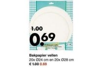 bakpapier vellen