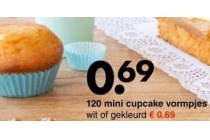 120 mini cupcake vormpjes