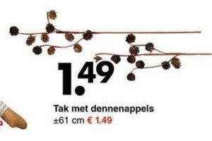 tak met dennenappels