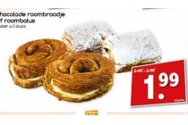 chocolade roombroodje of roombolus