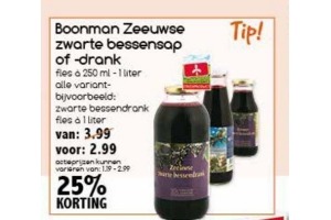 boonman zeeuwse zwarte bessensap of drank