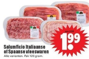 salumficio italiaanse of spaanse vleeswaren nu eur1 99 per stuk