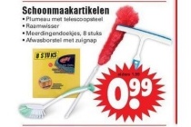 schoonmaakartikelen nu eur0 99 per stuk