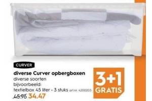 diverse curver opbergboxen