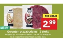 groenten pizzabodems