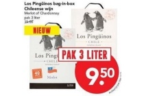 los pinguinos bag in box chileense wijn