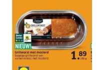 grillworst met mosterd