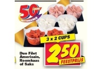 duo filet americain roomkaas saks