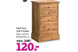 kast xavi met 4 lades