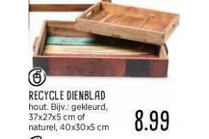 recycle dienblad