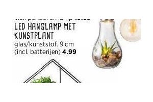 led hanglamp met kunstplant nu eur4 99 per stuk