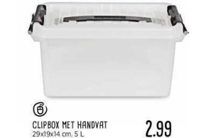 clipbox met handvat nu eur2 99 per stuk