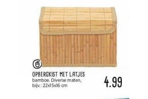 opbergkist met latjes nu eur4 99 per stuk