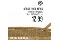 ronde hoge mand nu eur12 99 per stuk