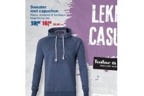 sweater met capuchon