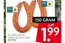 slagers beste verse rookworst
