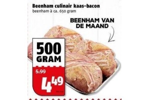 beenham culinair kaas bacon