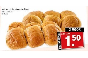 witte of bruine bollen