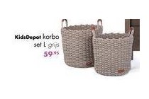 kidsdepot korbo set l grijs