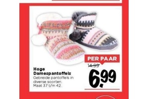 hoge dames pantoffels