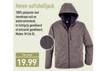 heren softshell jack