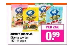 gummy snoep 4d