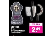 grafsteen of horrormessen