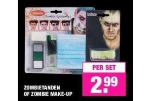 zombietanden of zombie make up