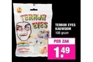 terror eyes kauwgom